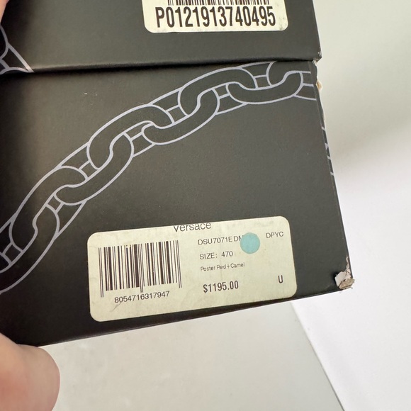 $1195 Versace Chain Reaction Mens size 47 With Box Gently Worn - Picture 11 of 11